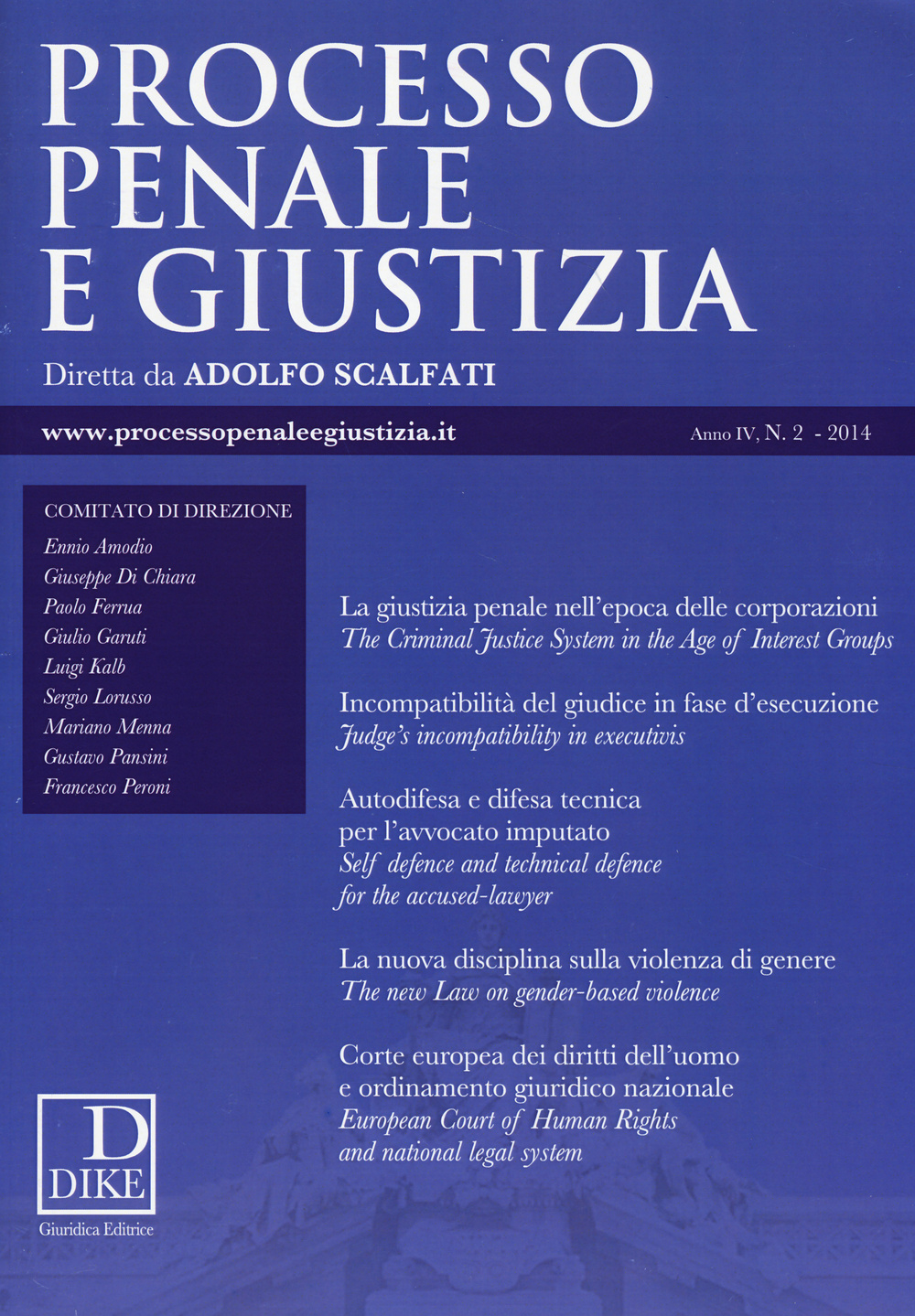 Processo penale e giustizia (2014). Vol. 2