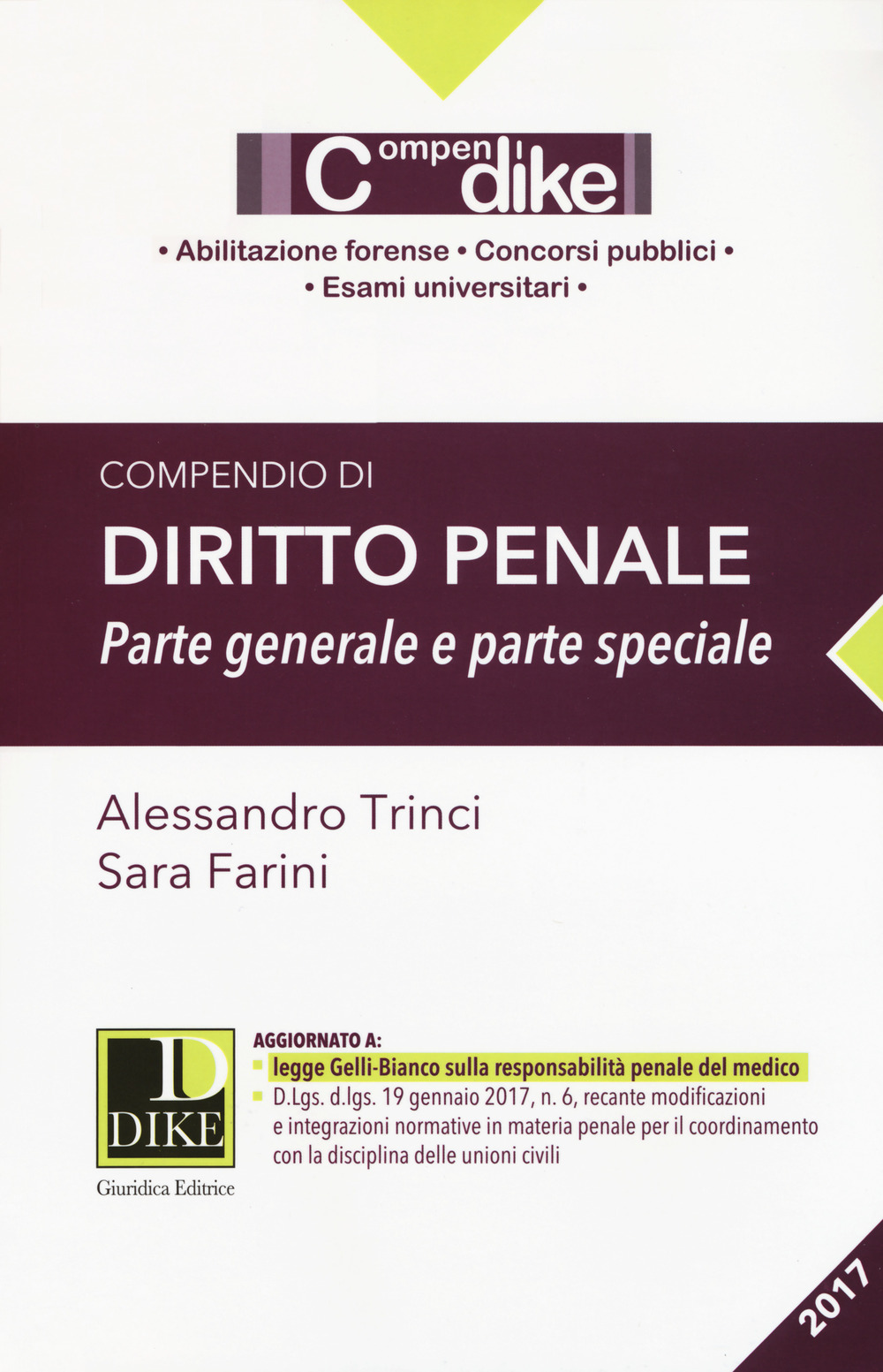 Compendio di diritto penale. Parte generale e parte speciale