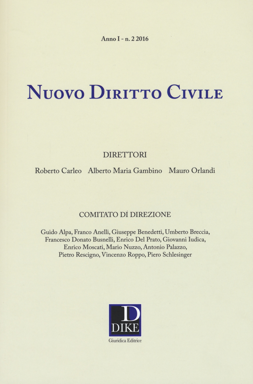 Nuovo diritto civile   (2016). Vol. 2