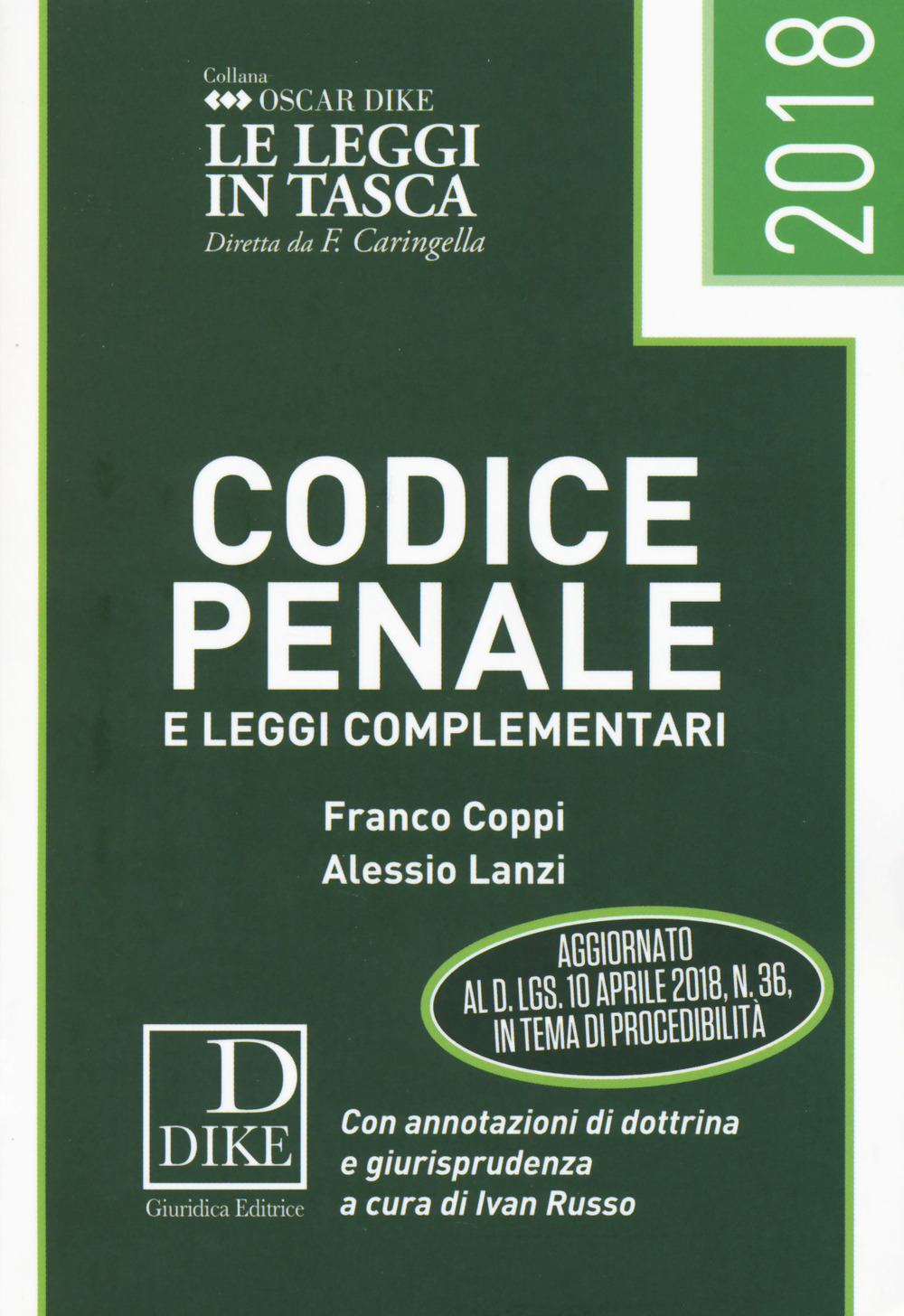 Codice penale e leggi complementari 2018