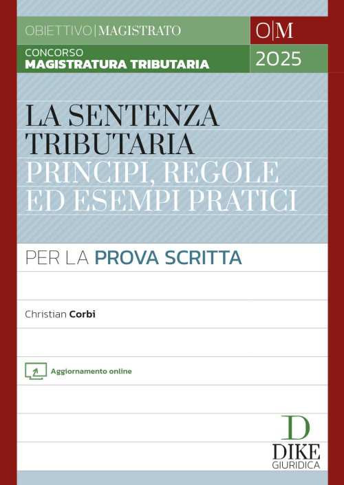 Concorso magistratura tributaria. La sentenza tributaria