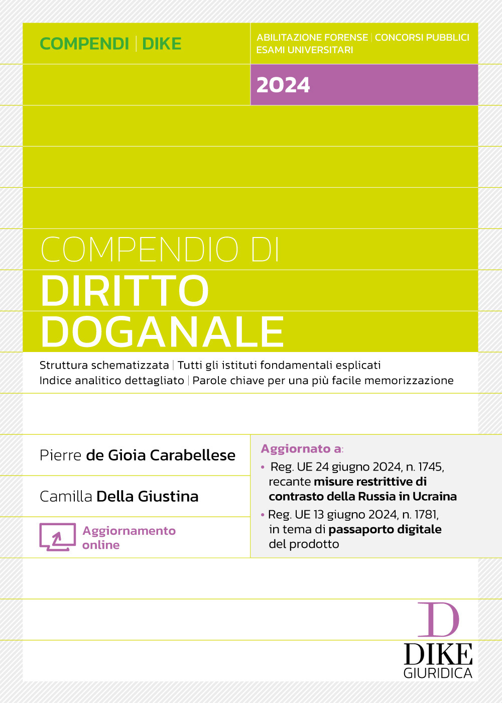 Compendio di diritto doganale. Con aggiornamento online