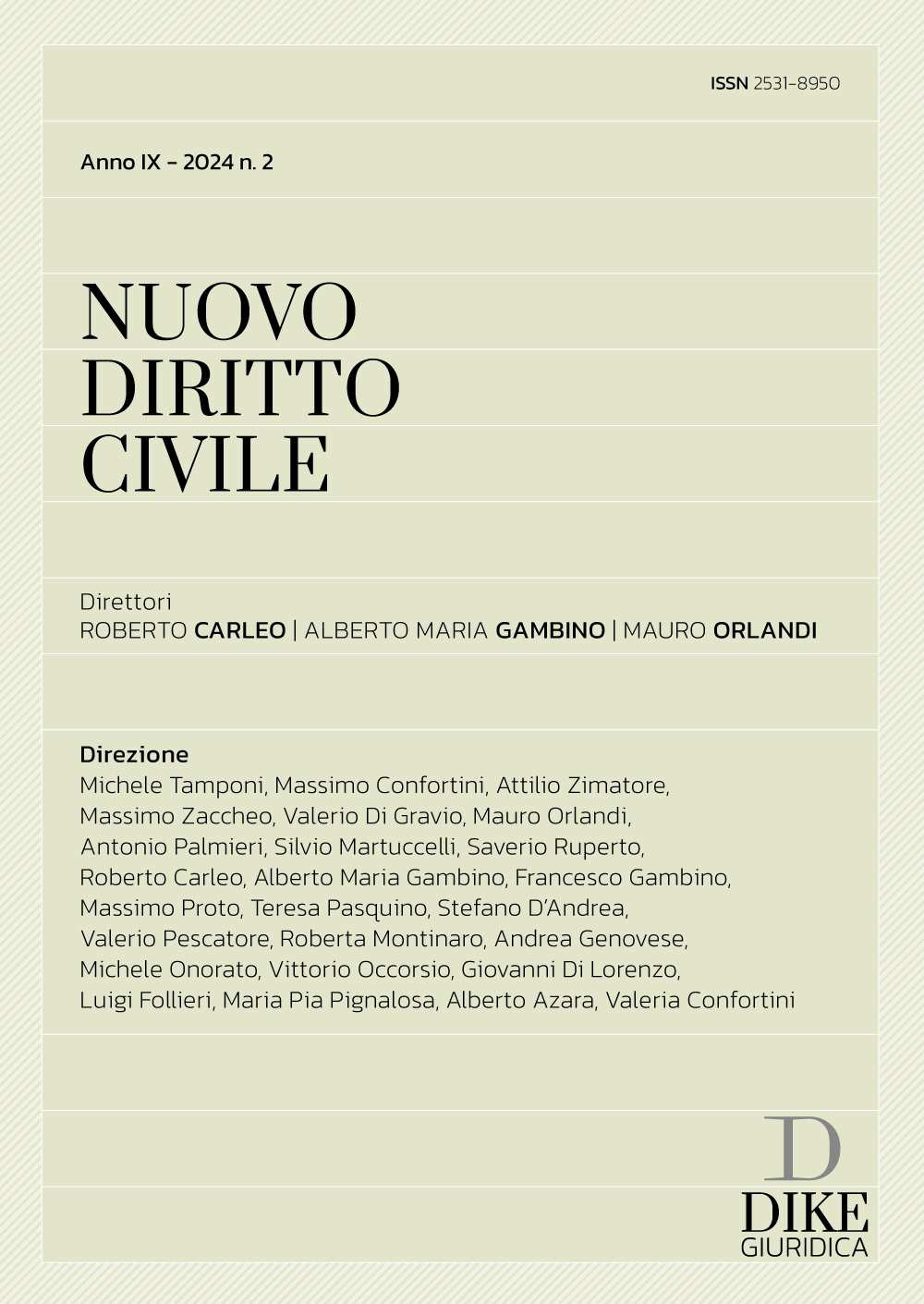 Nuovo diritto civile (2024). Vol. 2