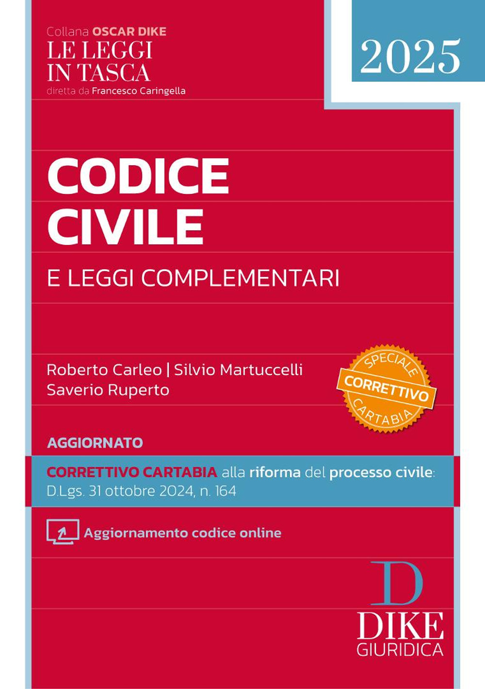 Codice civile e leggi complementari. Pocket 2025. Con aggiornamenti online