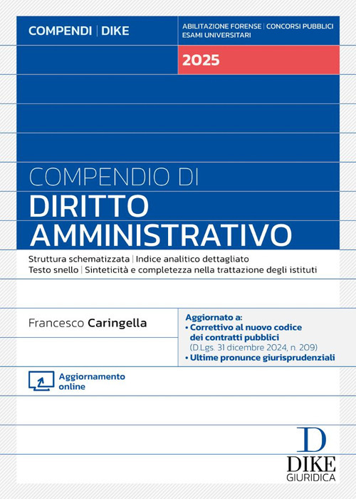 Compendio di diritto amministrativo 2025. Con aggiornamento online