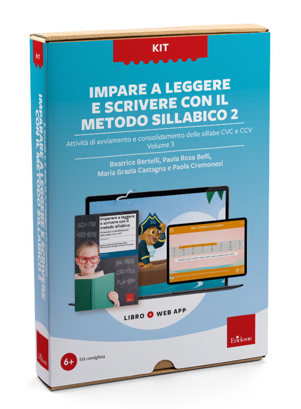 Imparare a leggere e scrivere con il metodo sillabico 2. Kit. Con web app. Vol. 3: Attività di avviamento e consolidamento delle sillabe CVC e CCV