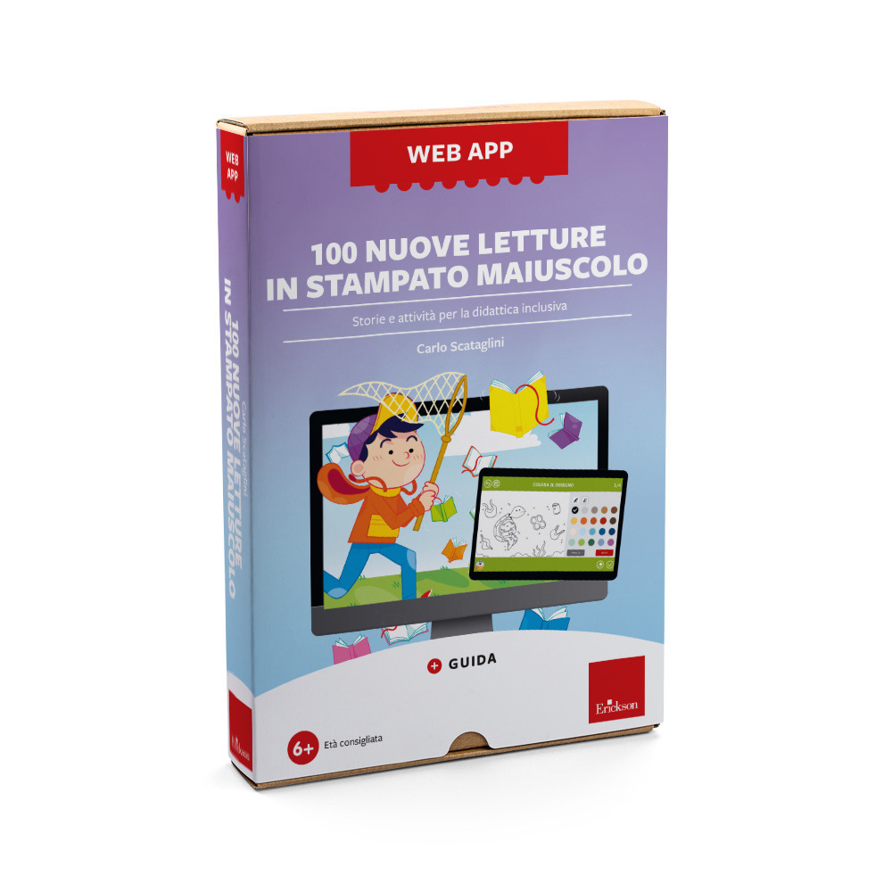 100 nuove letture in stampato maiuscolo. Web app. Con software