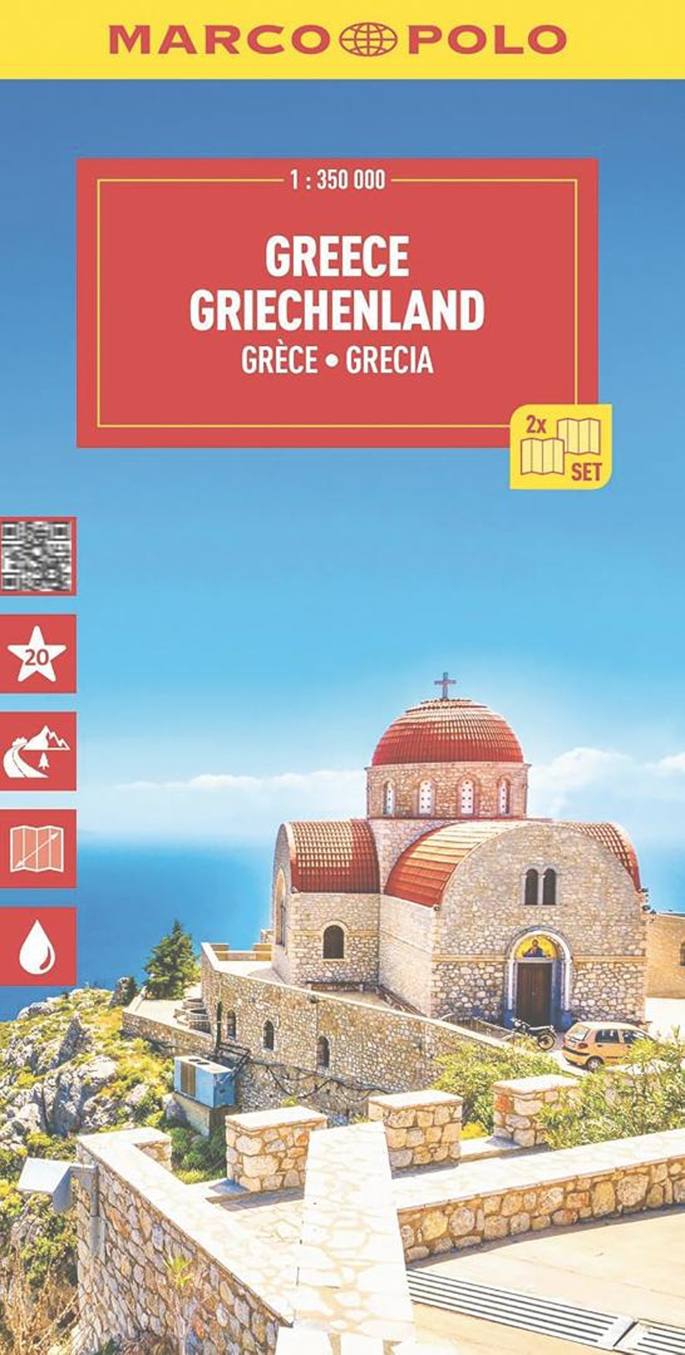 Grecia, Cicladi, Corfù, Sporadi 1:350.000