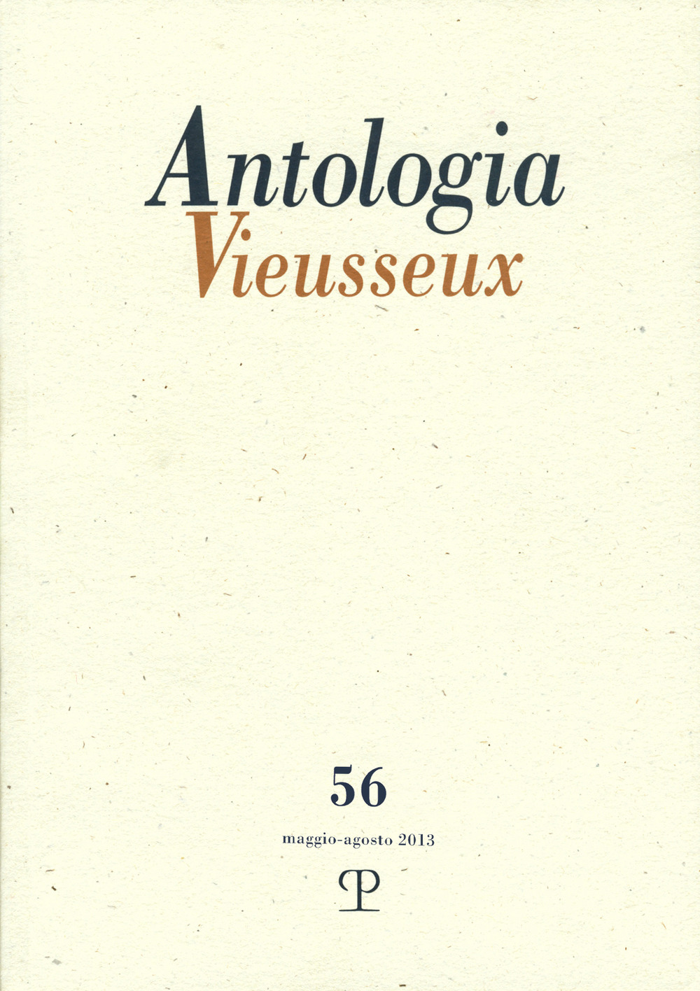 Antologia Vieusseux (2013). Vol. 56