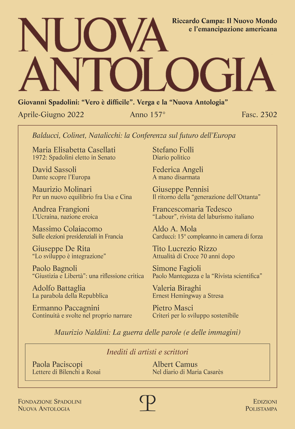 Nuova antologia (2022). Vol. 2: Aprile-giugno