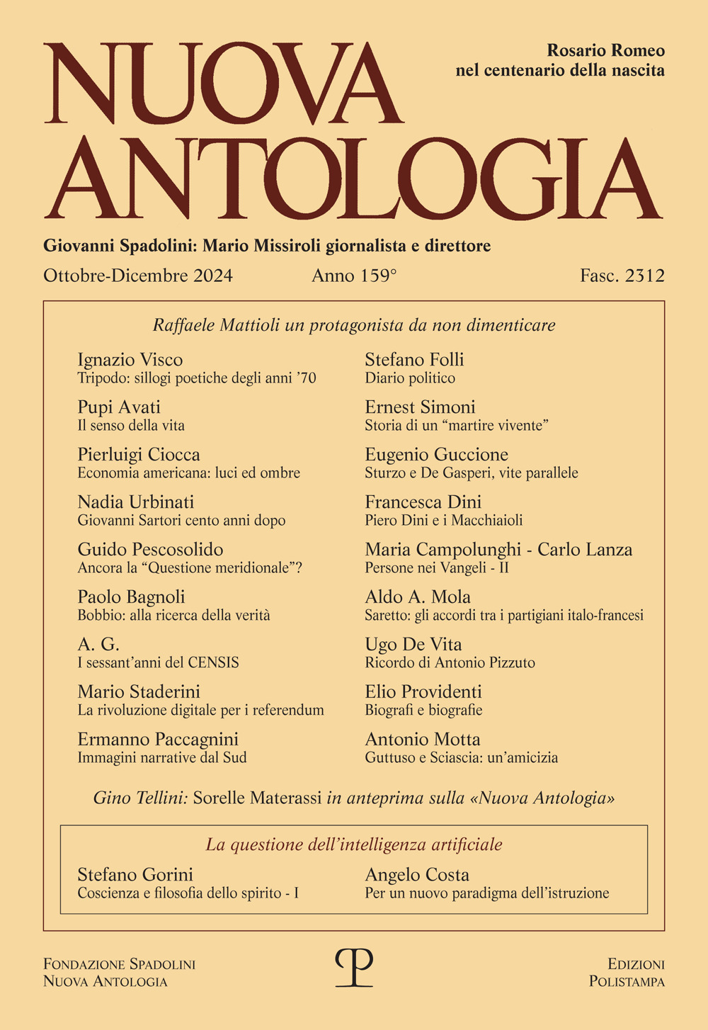 Nuova antologia (2024). Vol. 4: Ottobre-Dicembre