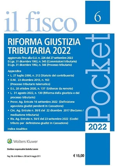 Riforma giustizia tributaria 2022