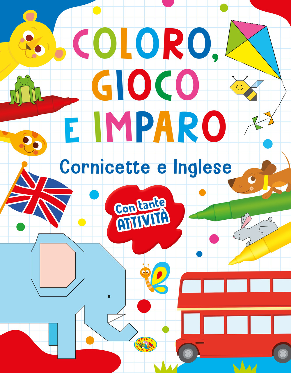 Cornicette e inglese. Coloro, gioco e imparo. Ediz. a colori