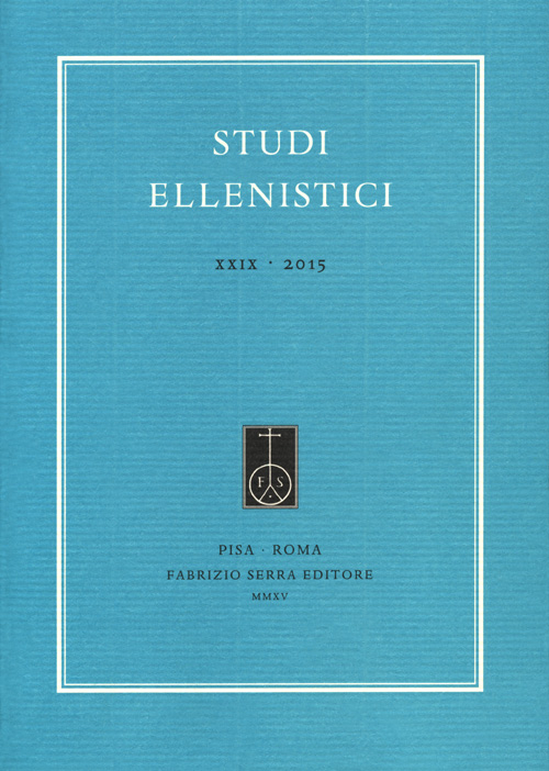 Studi ellenistici (2015). Vol. 29