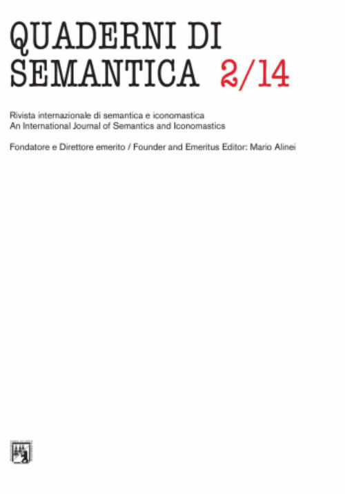 Quaderni di semantica (2014). Ediz. multilingue. Vol. 2