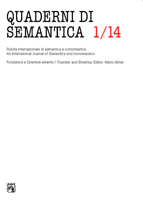 Quaderni di semantica (2014). Vol. 1