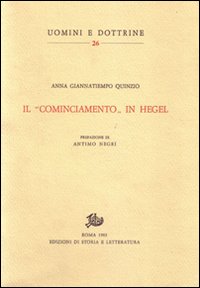 Il «cominciamento» in Hegel