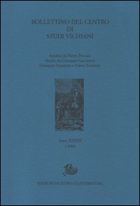 Bollettino del Centro di studi vichiani (2009). Vol. 39