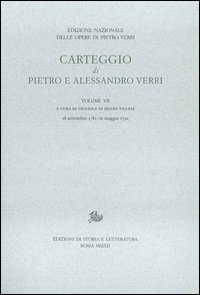Carteggio di Pietro e Alessandro Verri. Vol. 7