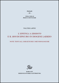 L'epistola a Erodoto e il Bios di Epicuro in Diogene Laerzio. Note testuali, esegetiche e metodologiche