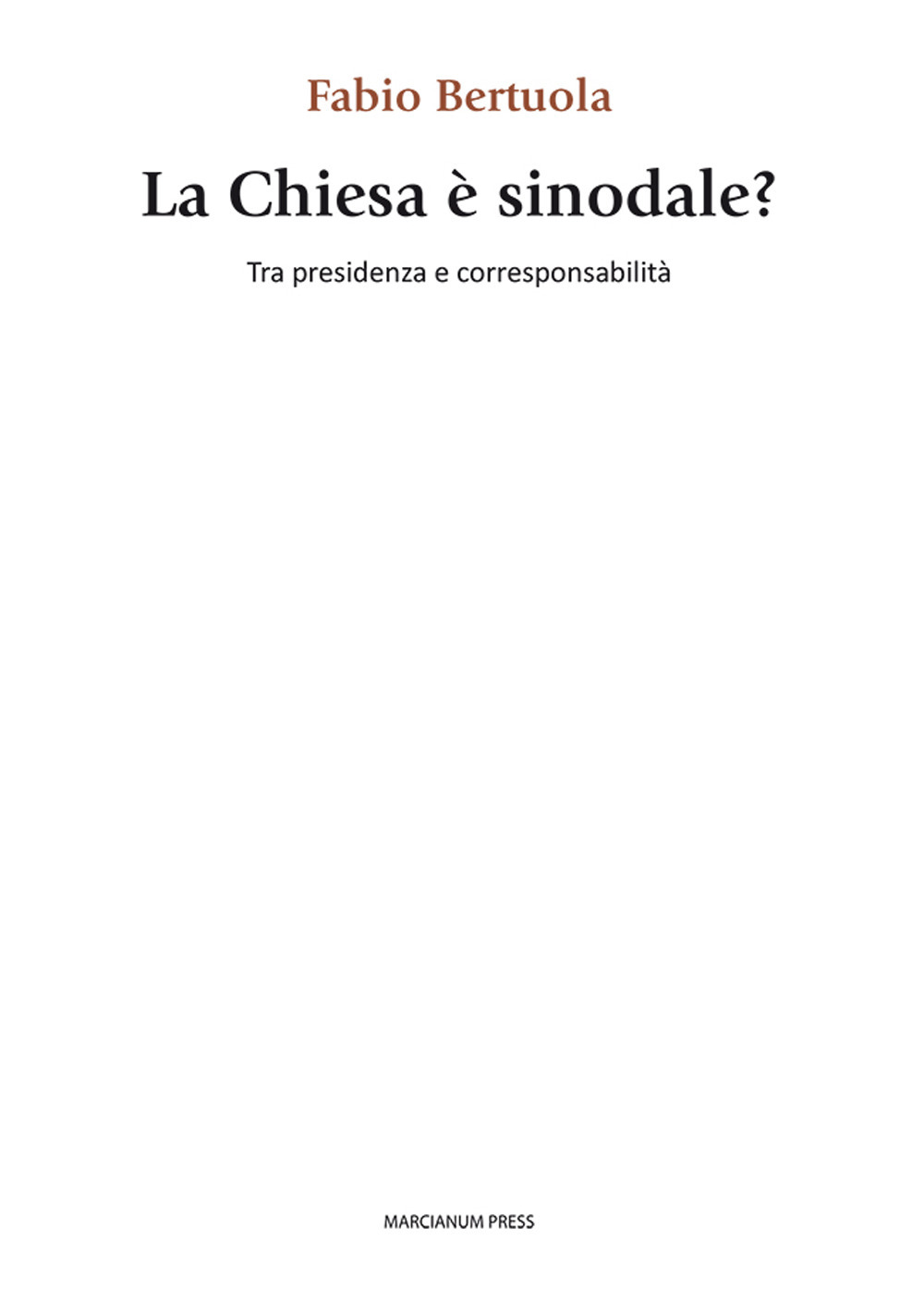 La chiesa è sinodale? Tra presidenza e corresponsabilità