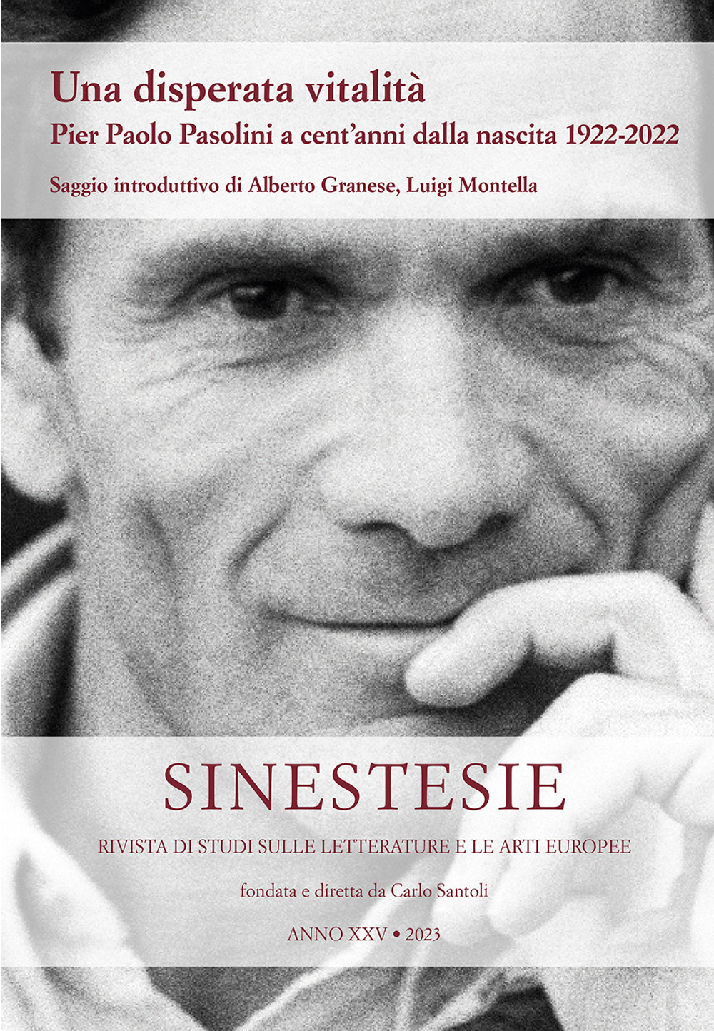 Sinestesie. Rivista di studi sulle letterature e le arti europee (2023). Vol. 25: Una disperata vitalità. Pier Paolo Pasolini a cent'anni dalla nascita 1922-2022