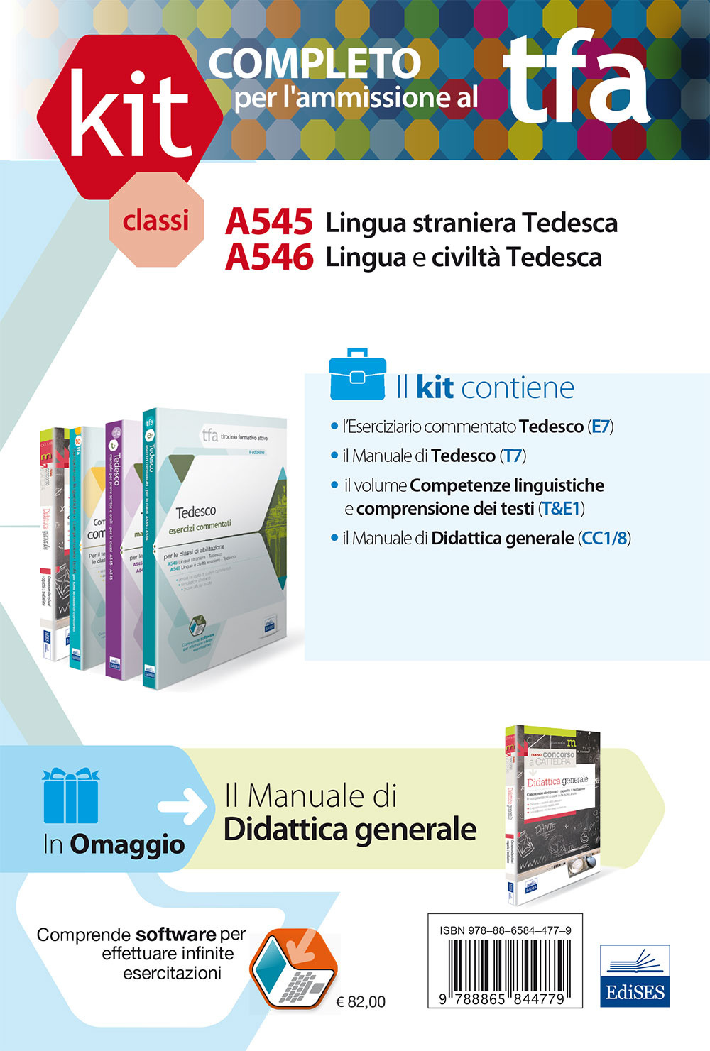 TFA. Classi A545-A546 per prove scritte e orali. Manuali di teoria ed esercizi di lingua e cultura tedesca. Kit completo. Con software di simulazione