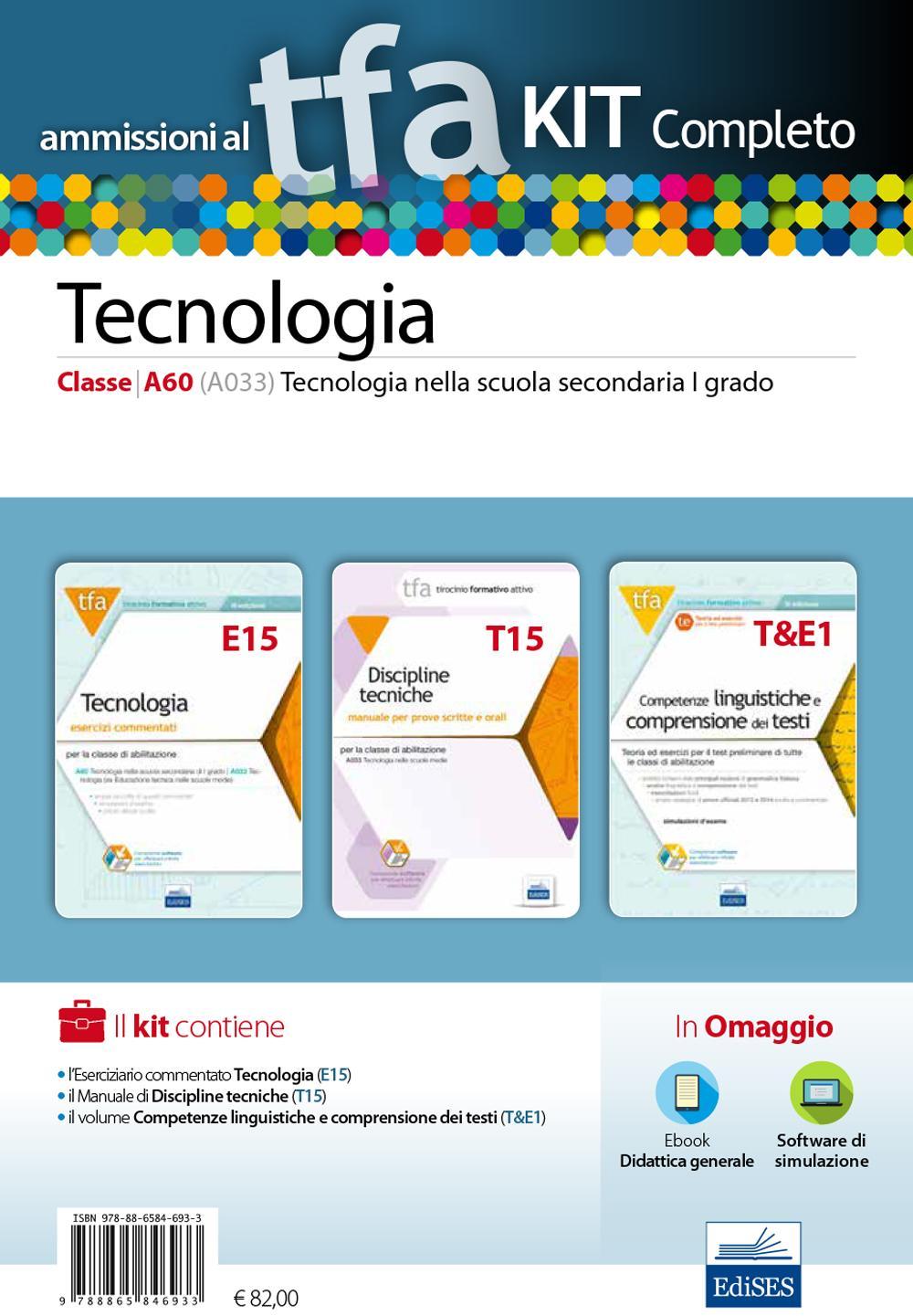 TFA. Tecnologia classe A60 (A033) per prove scritte e orali. Kit completo. Con software di simulazione