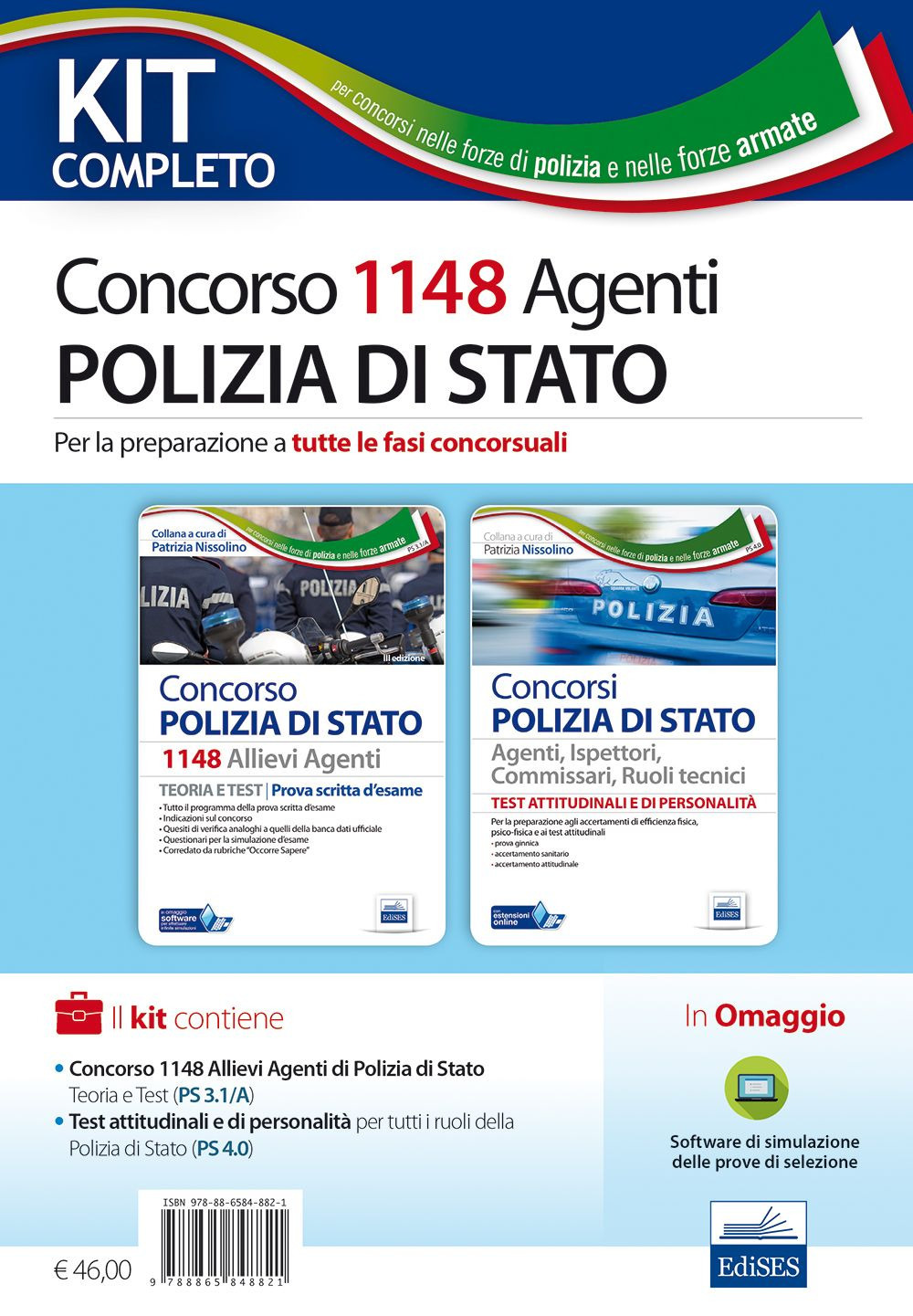 Concorso 1148 allievi agenti polizia di Stato. Manuale per la preparazione a tutte le fasi concorsuali. Kit completo. Con aggiornamento online