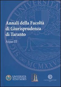 Annali della facoltà di giurisprudenza di Taranto. Vol. 3