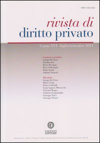 Rivista di diritto privato (2011). Vol. 3