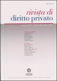 Rivista di diritto privato (2011). Vol. 4