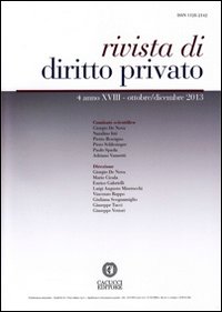 Rivista di diritto privato (2013). Vol. 4