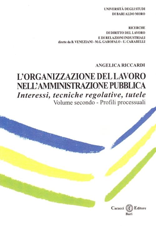 L'organizzazione del lavoro nell'amministrazione pubblica. Interessi, tecniche regolative, tutele. Vol. 2: Profili processuali