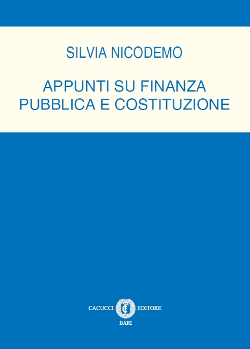 Appunti su finanza pubblica e costitizione