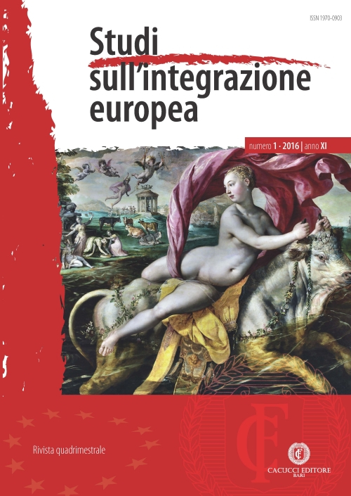 Studi sull'integrazione europea (2016). Vol. 1