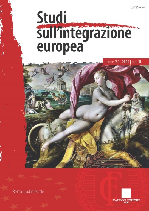 Studi sull'Integrazione europea (2016). Vol. 2-3