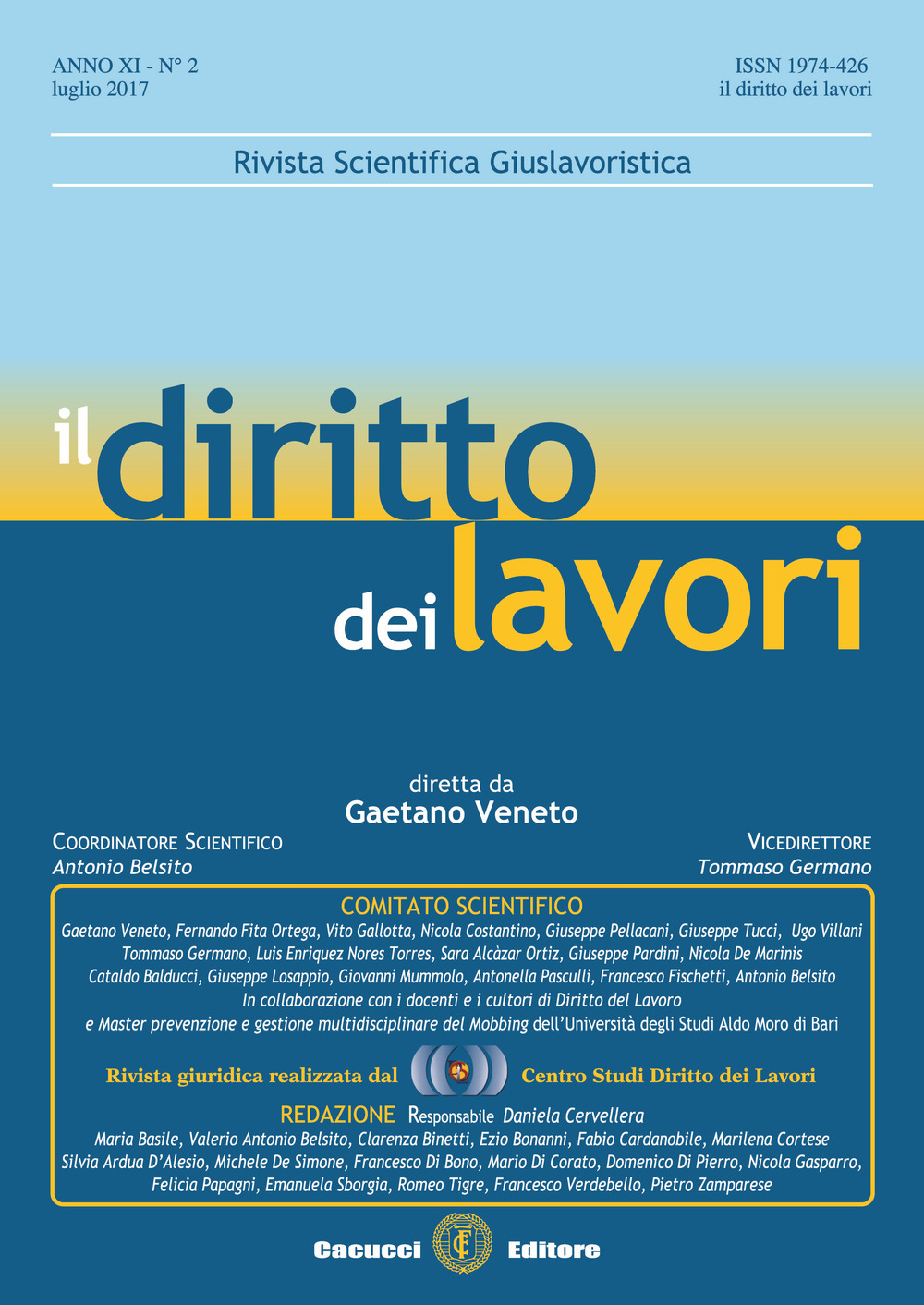 Il diritto dei lavori (2017). Vol. 2