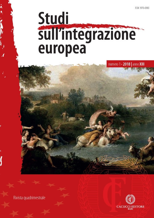 Studi sull'integrazione europea (2018). Vol. 1