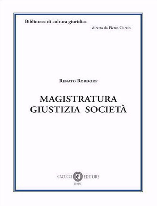 Magistratura giustizia società