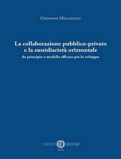 La collaborazione pubblico-privato e la sussidiarietà orizzontale. Da principio a modello efficace per lo sviluppo