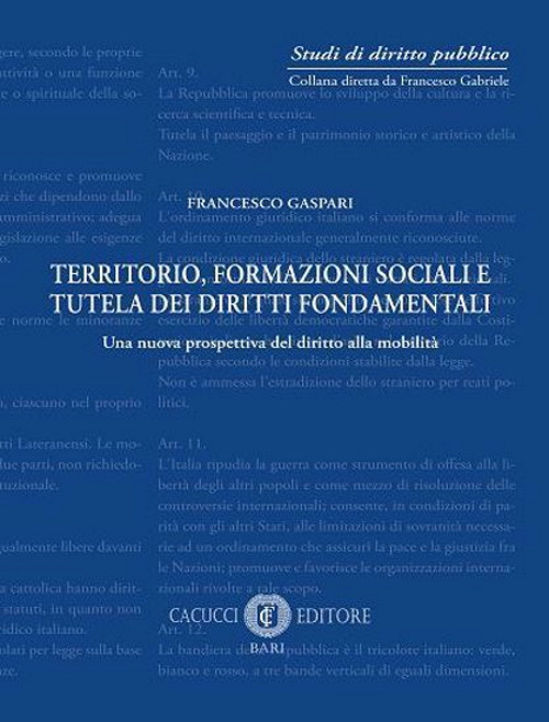 Territorio, formazione sociale e tutela dei diritti fondamentali. Una nuova prospettiva del diritto alla mobilità. Nuova ediz.