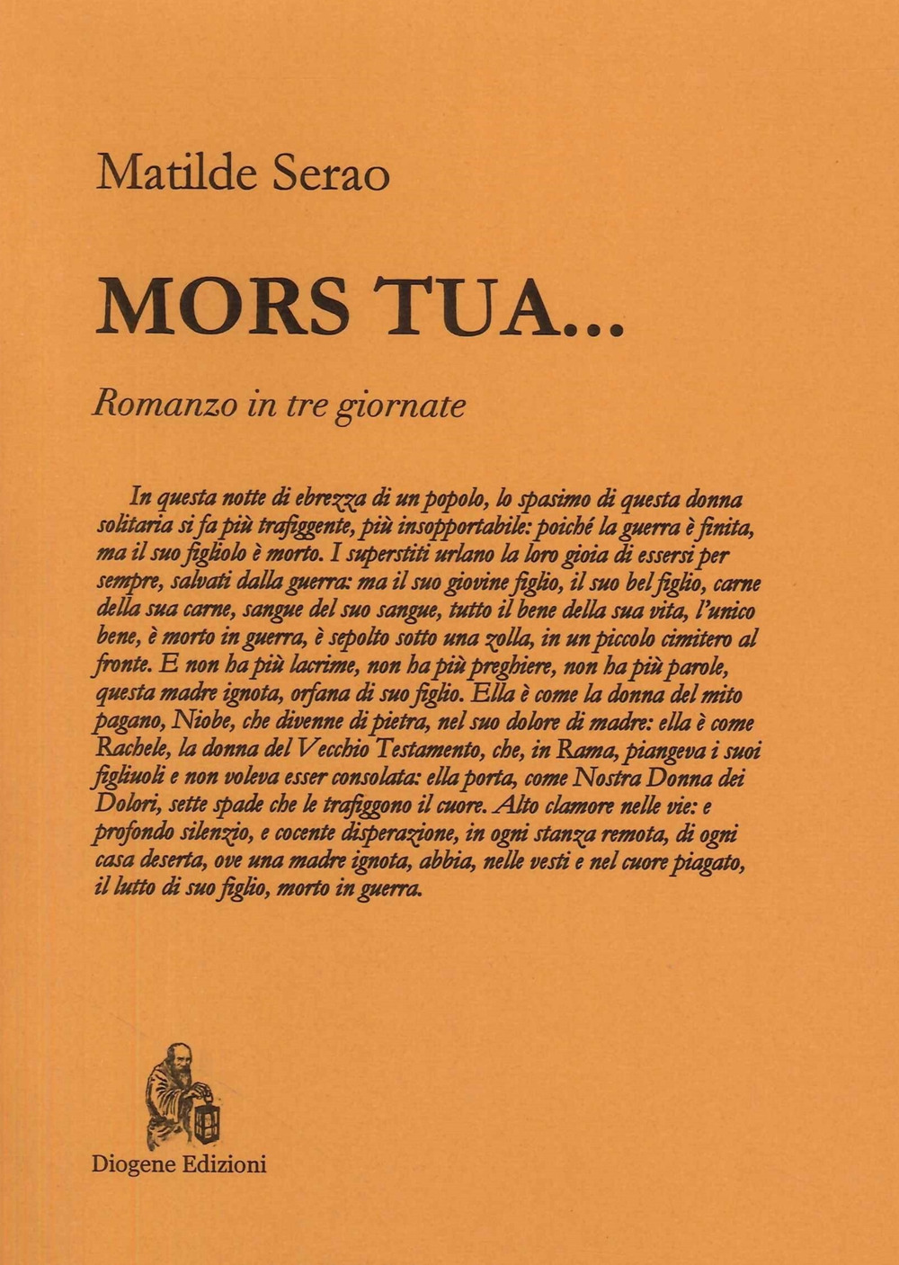 Mors tua... Romanzo in tre giornate. Nuova ediz.