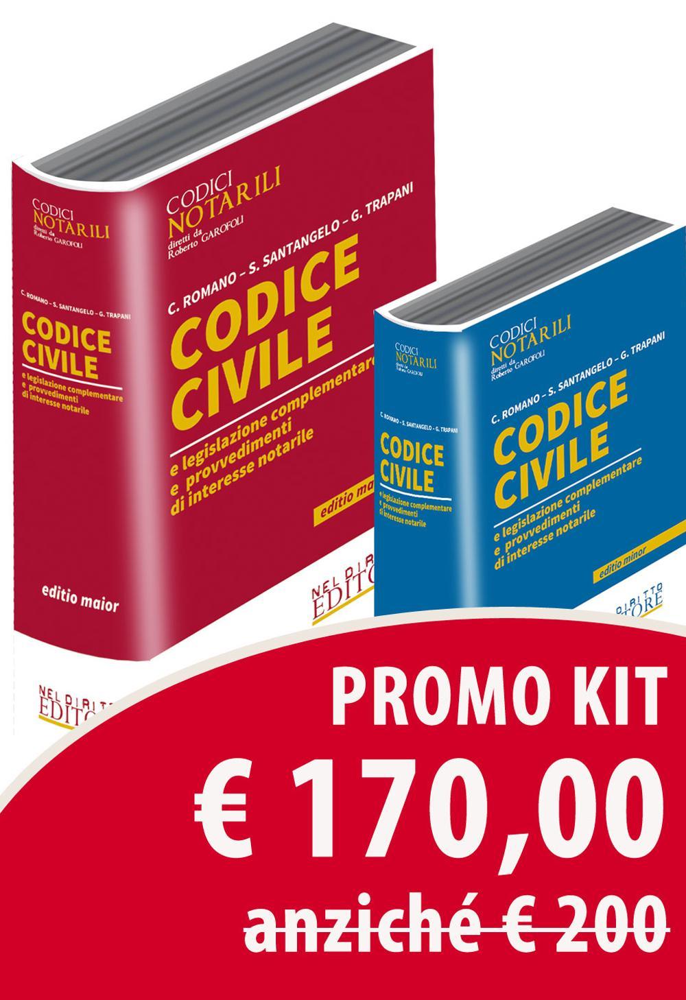 Codice civile e legislazione complementare e provvedimenti di interesse notarile. Ediz. maior