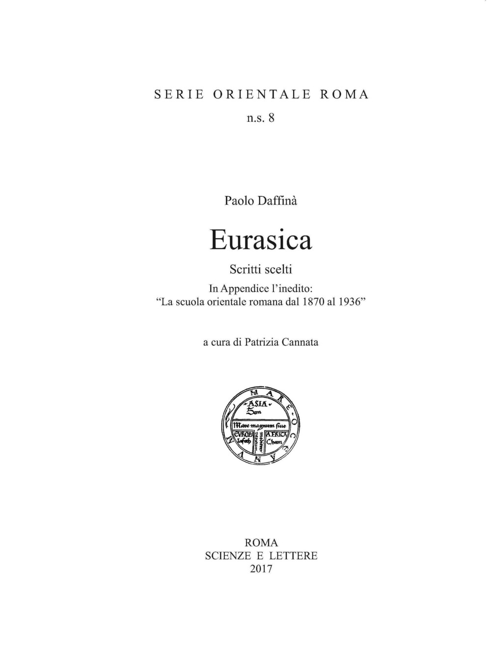 Eurasica. Scritti scelti