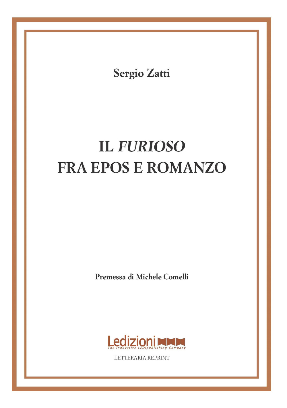 Il «Furioso» fra epos e romanzo