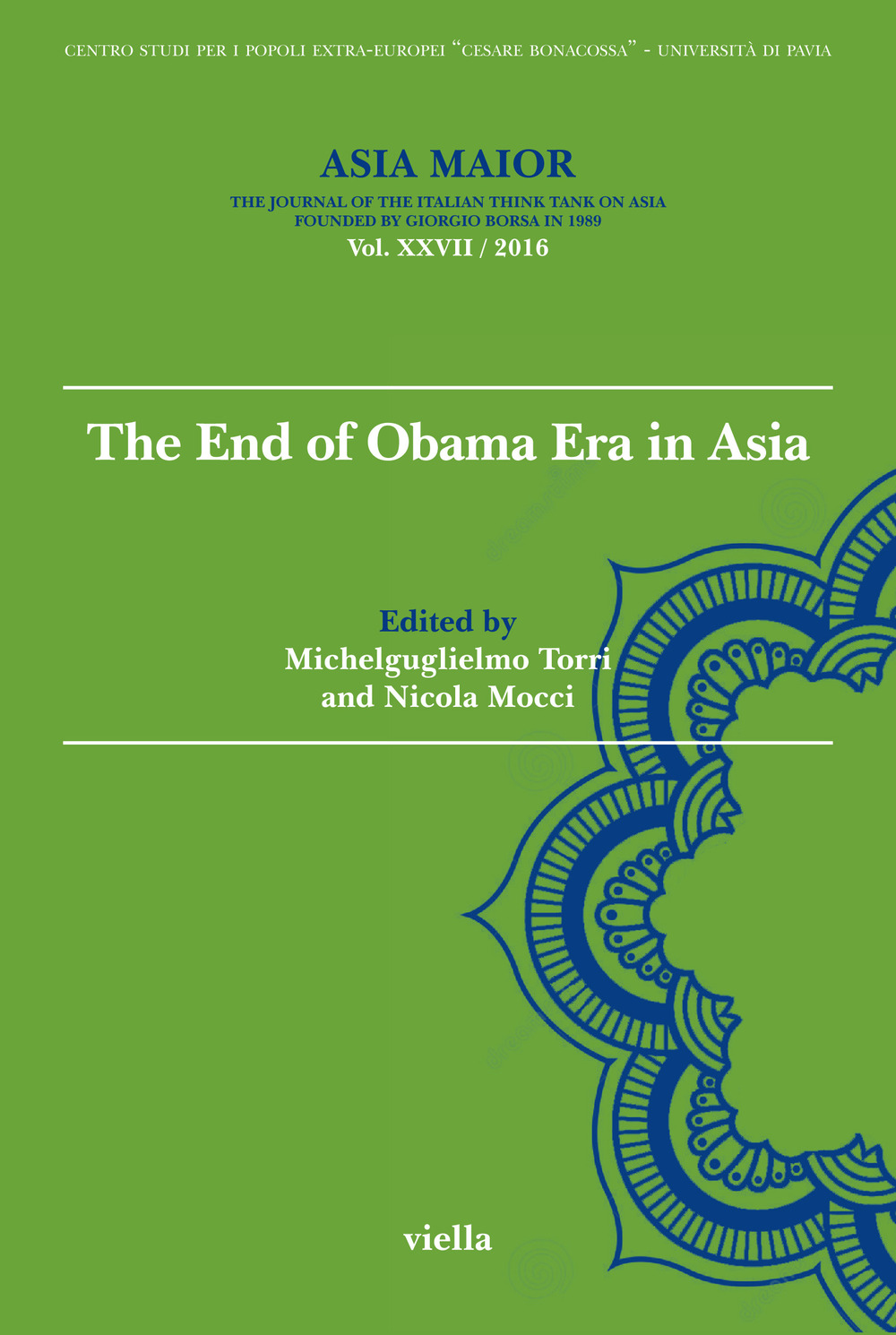 Asia maior (2016). Vol. 27: The end of Obama Era in Asia