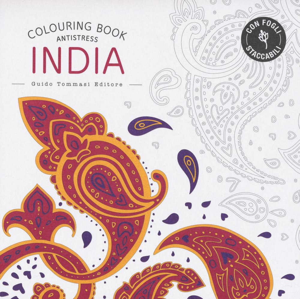 India. Colouring book antistress