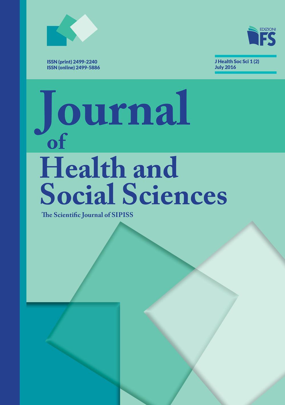 Journal of health and social sciences (2016). Vol. 2: July