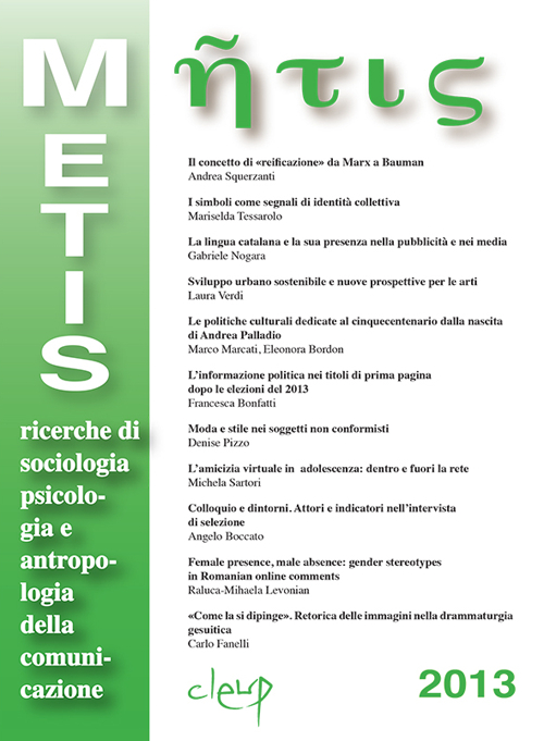 Metis. Ricerche di psicologia, sociologia e antropologia della comunicazione. Vol. 20